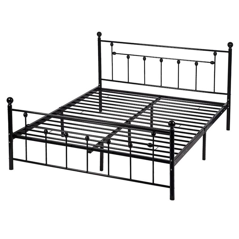 3FT 3500 Pounds Black Metal Double Bed Iron Metal Bed Frame